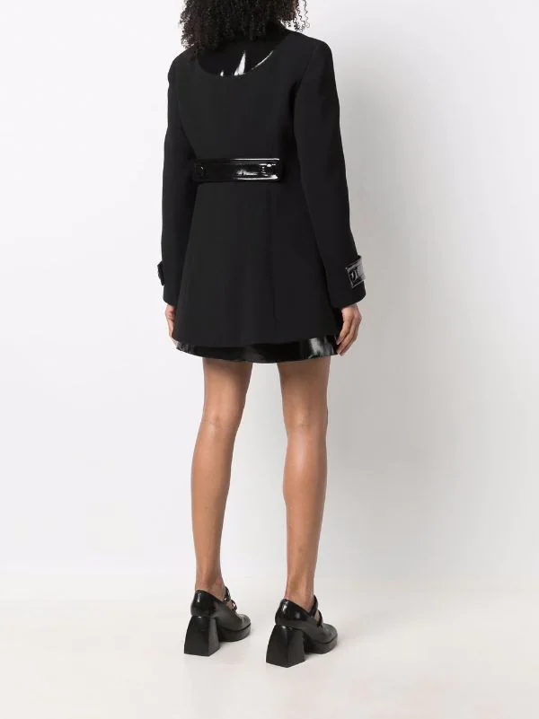 ( Nouvelle Collection ) Versace 1B000 BLACK Manteau Medusa En Laine Femme 4 ( Nouvelle Collection ) Versace 1B000 BLACK Manteau Medusa En Laine Femme – Image 4