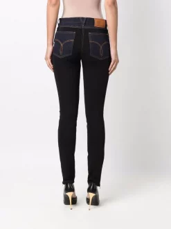 ( Nouvelle Collection ) Versace Jean Skinny à Taille Mi-haute 2D400 NAVY -Pas Cher Versace Boutique 17333786 37440815 600