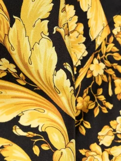 ( Nouvelle Collection ) Versace 5B090 BLACK GOLD Manteau Réversible à Imprimé La Coupe Des Dieux Barocco Femme -Pas Cher Versace Boutique 17333789 38693226 600