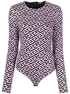 ( Nouvelle Collection ) Versace Body à Imprimé Greca Femme