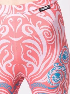 ( Nouvelle Collection ) Versace Legging Imprimé à Taille Haute 5P230 CANDY + CORAL -Pas Cher Versace Boutique 17333794 37168880 600