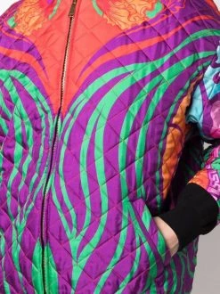 ( Nouvelle Collection ) Versace Veste Medusa Music à Design Réversible 5R010 ORANGE MULTICOLOR -Pas Cher Versace Boutique 17333797 37864176 600