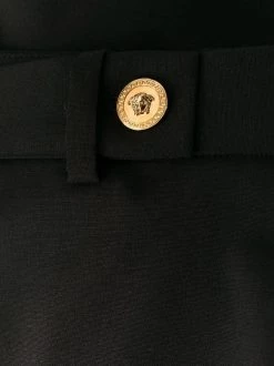 ( Nouvelle Collection ) Versace 1B000 BLACK Pantalon De Tailleur Ample à Pinces Femme -Pas Cher Versace Boutique 17333799 37715161 600