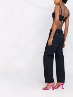 ( Nouvelle Collection ) Versace Brassière Medusa Head En Jean 2D400 NAVY BLACK -Pas Cher Versace Boutique 17333803 37731506 600