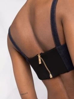 ( Nouvelle Collection ) Versace Brassière Medusa Head En Jean 2D400 NAVY BLACK -Pas Cher Versace Boutique 17333803 37731521 600