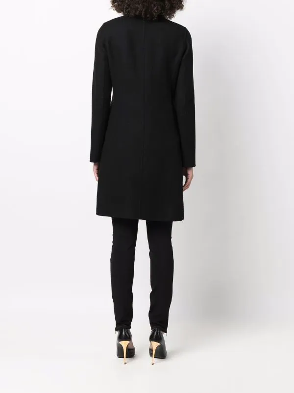 ( Nouvelle Collection ) Versace 1B000 BLACK Manteau Medusa à Simple Boutonnage Femme 4 ( Nouvelle Collection ) Versace 1B000 BLACK Manteau Medusa à Simple Boutonnage Femme – Image 4