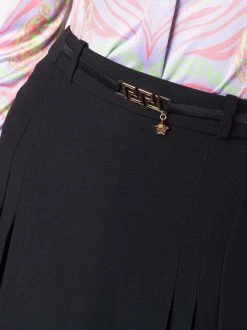 ( Nouvelle Collection ) Versace Jupe Plissée à Plaque Medusa 1B000 BLACK -Pas Cher Versace Boutique 17333814 37048091 600