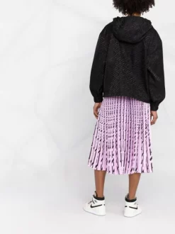 ( Nouvelle Collection ) Versace Veste Zippée à Imprimé Greca 1B000 BLACK -Pas Cher Versace Boutique 17333816 17830a55 1855 4cd9 bf38 c5e2ca491a16 600