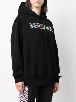 ( Nouvelle Collection ) Versace Hoodie à Patch Logo Femme -Pas Cher Versace Boutique 17333817 37714797 600