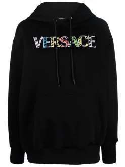 ( Nouvelle Collection ) Versace Hoodie à Patch Logo Femme