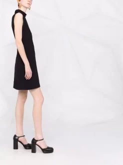 ( Nouvelle Collection ) Versace 1B000 BLACK Robe Courte Sans Manches à Col Montant Femme 11 ( Nouvelle Collection ) Versace 1B000 BLACK Robe Courte Sans Manches à Col Montant Femme -Pas Cher Versace Boutique 17333819 37724496 600