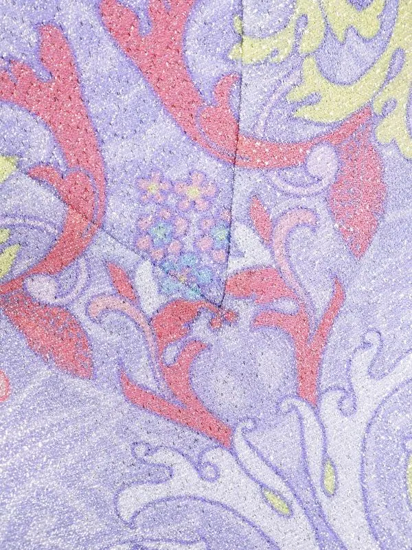 ( Nouvelle Collection ) Versace Robe Baroccofest Courte 5L180 ORCHD+MLTICLR 7 ( Nouvelle Collection ) Versace Robe Baroccofest Courte 5L180 ORCHD+MLTICLR – Image 7