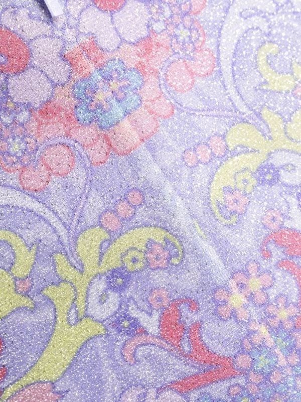 ( Nouvelle Collection ) Versace Robe Baroccofest Courte 5L180 ORCHD+MLTICLR 8 ( Nouvelle Collection ) Versace Robe Baroccofest Courte 5L180 ORCHD+MLTICLR – Image 8