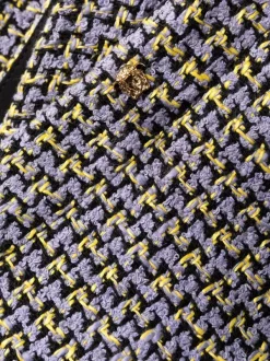 ( Nouvelle Collection ) Versace Pantalon évasé à Motif Pied-de-poule Femme -Pas Cher Versace Boutique 17333823 38094790 600