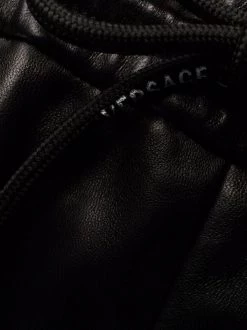 ( Nouvelle Collection ) Versace 1B000 BLACK Short Court En Cuir Femme -Pas Cher Versace Boutique 17333824 37048073 600