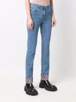 ( Nouvelle Collection ) Versace Jean à Empiècements Contrastants 2D100 BLUE MULTICOLOR 9 ( Nouvelle Collection ) Versace Jean à Empiècements Contrastants 2D100 BLUE MULTICOLOR -Pas Cher Versace Boutique 17333827 37027167 600