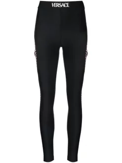 ( Nouvelle Collection ) Versace Legging La Greca à Empiècements Contrastants Femme