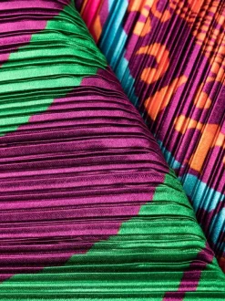 ( Nouvelle Collection ) Versace Robe Plissée à Logo Imprimé 5R010 ORANGE MULTICOLOR -Pas Cher Versace Boutique 17333829 38678289 600