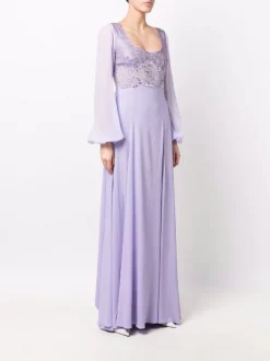 ( Nouvelle Collection ) Versace Robe Longue à Détails De Strass Femme -Pas Cher Versace Boutique 17333833 38806653 600