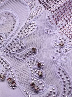 ( Nouvelle Collection ) Versace Robe Longue à Détails De Strass Femme -Pas Cher Versace Boutique 17333833 38808105 600