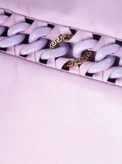 ( Nouvelle Collection ) Versace Robe En Cuir à Détail De Chaîne Femme -Pas Cher Versace Boutique 17333834 37715040 600