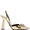 Versace Escarpins Medusa Head à Bride Arrière 1X00V GOLD VERSAGE GOLD