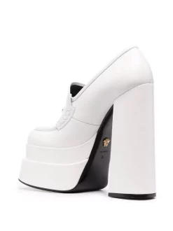 Versace 1W00V BIANCO OTTICO-ORO VERSACE Escarpins Juno à Plateforme Femme -Pas Cher Versace Boutique 17333840 36403723 600