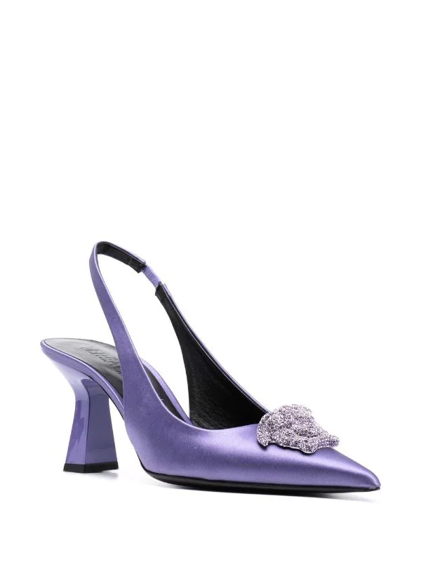 ( Nouvelle Collection ) Versace Escarpins La Medusa à Bride Arrière Femme 2 ( Nouvelle Collection ) Versace Escarpins La Medusa à Bride Arrière Femme – Image 2