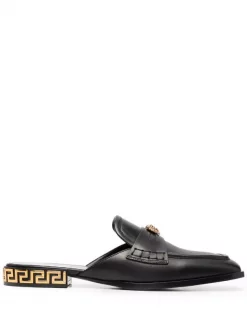 ( Nouvelle Collection ) Versace Mules La Medusa 1B00V NERO-ORO VERSACE