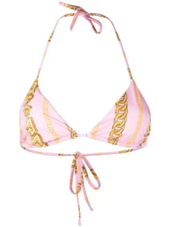 ( Nouvelle Collection ) Versace Bikini à Imprimé Chaine Femme