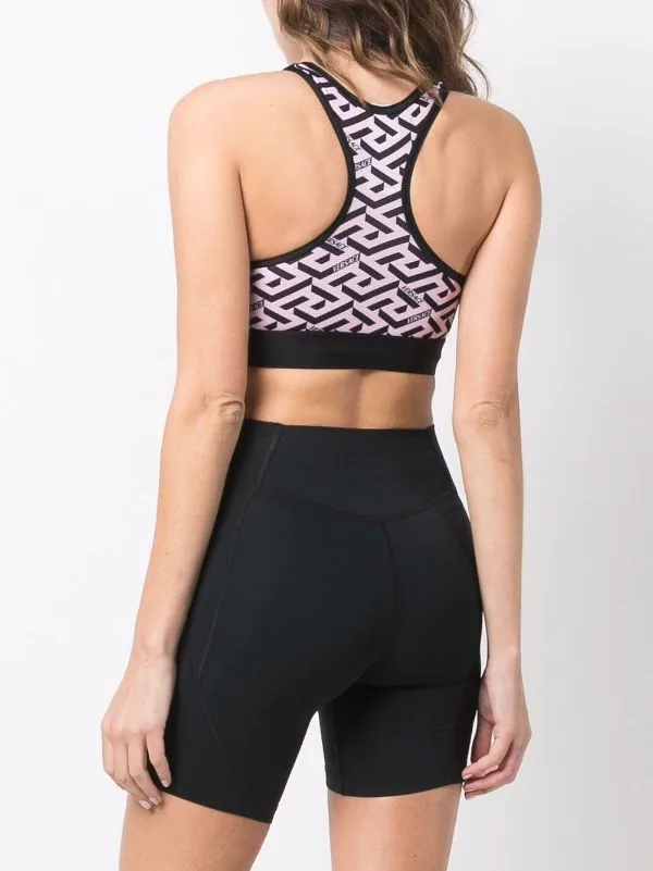 ( Nouvelle Collection ) Versace Brassière De Sport à Imprimé La Greca Femme 4 ( Nouvelle Collection ) Versace Brassière De Sport à Imprimé La Greca Femme – Image 4