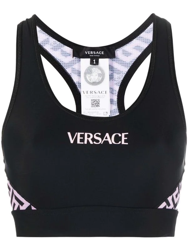( Nouvelle Collection ) Versace Brassière De Sport à Imprimé La Greca Femme 1 ( Nouvelle Collection ) Versace Brassière De Sport à Imprimé La Greca Femme