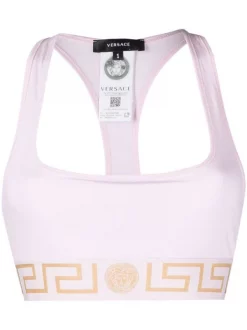 ( Nouvelle Collection ) Versace 1PB90 PINK Soutien-gorge à Bande Greca Femme