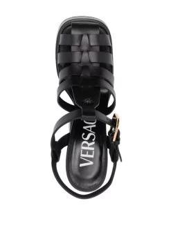 ( Nouvelle Collection ) Versace Sandales à Plateforme 1B00V BLACK VERSACEGOLD 7 ( Nouvelle Collection ) Versace Sandales à Plateforme 1B00V BLACK VERSACEGOLD -Pas Cher Versace Boutique 17333906 37851040 600