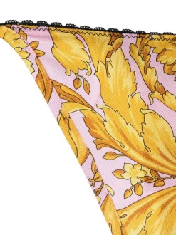 Versace 5P220 CANDY GOLD String à Imprimé Barocco Femme -Pas Cher Versace Boutique 17333914 37858558 600