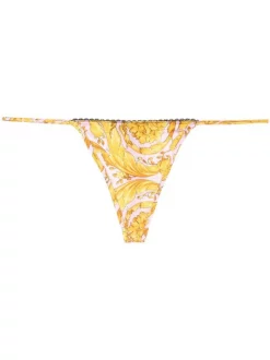 Versace 5P220 CANDY GOLD String à Imprimé Barocco Femme