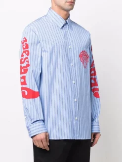 ( Nouvelle Collection ) Versace Chemise Medusa Music à Rayures Homme -Pas Cher Versace Boutique 17334074 37873371 600