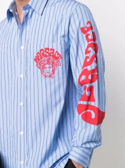 ( Nouvelle Collection ) Versace Chemise Medusa Music à Rayures Homme -Pas Cher Versace Boutique 17334074 37875173 600