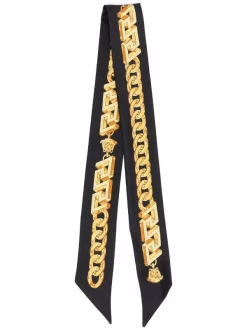 ( Nouvelle Collection ) Versace écharpe En Soie à Imprimé Chaine Femme