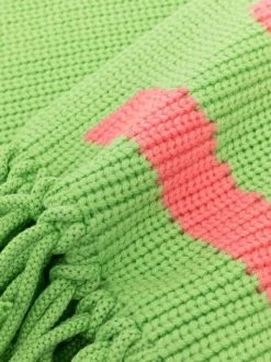 ( Nouvelle Collection ) Versace écharpe En Laine à Logo Intarsia Femme -Pas Cher Versace Boutique 17334986 36573508 600