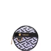 ( Nouvelle Collection ) Versace Pochette Ronde La Greca 5L16V ORCHID+BLACK-ORO VERSAGE