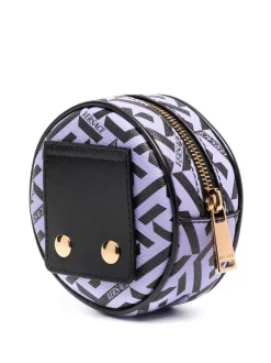 ( Nouvelle Collection ) Versace Pochette Ronde La Greca 5L16V ORCHID+BLACK-ORO VERSAGE -Pas Cher Versace Boutique 17334993 38094253 600