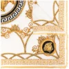 ( Nouvelle Collection ) Versace écharpe à Imprimé Medusa 5W050 WHITE + GOLD