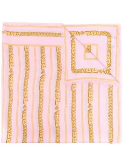 ( Nouvelle Collection ) Versace écharpe à Imprimé Chaine 5P220 CANDY + GOLD