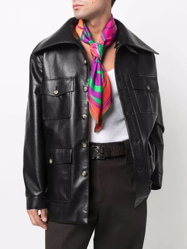 ( Nouvelle Collection ) Versace 5R010 ORANGE MULTICOLOR écharpe En Soie à Imprimé Graphique Femme 2 ( Nouvelle Collection ) Versace 5R010 ORANGE MULTICOLOR écharpe En Soie à Imprimé Graphique Femme – Image 2