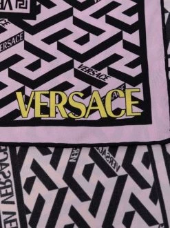 ( Nouvelle Collection ) Versace Foulard En Soie à Imprimé Greca Femme -Pas Cher Versace Boutique 17334998 37885825 600