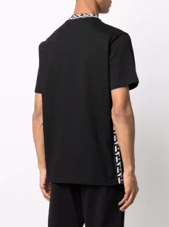 Versace T-shirt à Détails Imprimés La Greca Homme -Pas Cher Versace Boutique 17335178 36569794 600