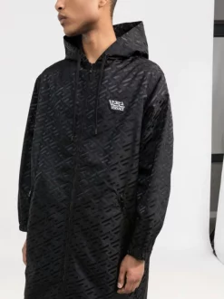 ( Nouvelle Collection ) Versace Trench La Greca 1B000 BLACK -Pas Cher Versace Boutique 17335189 3a1ca675 7ace 41a8 b700 d1945db36cc5 600