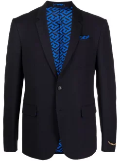 ( Nouvelle Collection ) Versace Blazer La Greca à Simple Boutonnage Homme