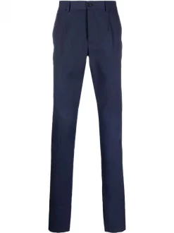 ( Nouvelle Collection ) Versace 1U830 NAVY Pantalon Chino à Imprimé La Greca Homme